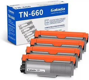 Tronovia 4x TN660 TN630 Toner Compatible for Brother HL-L2300D L2320D L2340DW MFC-L2700DW