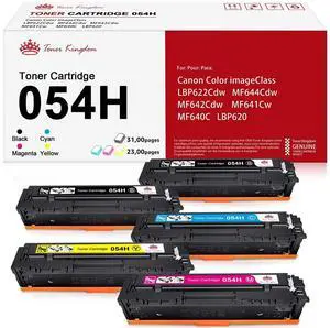 Tronovia 5 Compatible Toner 054H For Canon LBP620 MF642cdw LBP622cdw MF640c Printers