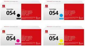 Tronovia 4PK CRG-054 Replace Toner Cartridge For Canon 054 ImageCLASS MF642Cdw Printers