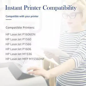 Tronovia 4X 78 CE278 High Yield Toner Cartridges for HP LaserJet Pro M1536dnf P1606DN