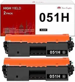 Tronovia 2x Toner compatible with Canon 051H ImageCLASS LBP162dw 1692dwkg MF266dn MF267dw