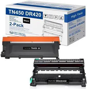 Tronovia 1x TN450 Toner + 1 DR420 Drum Set Lot For Brother IntelliFax-2950 MFC-7860DW