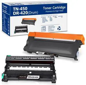Tronovia 1PK TN450 + 1PK DR420 Toner Drum Combo for Brother HL-2270DW 2240 2280DW 7360N