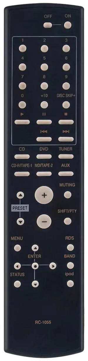 Tronovia Replace Remote Control for Denon DRA-500 DRA-500AE AM-FM Stereo Receiver RC-1055