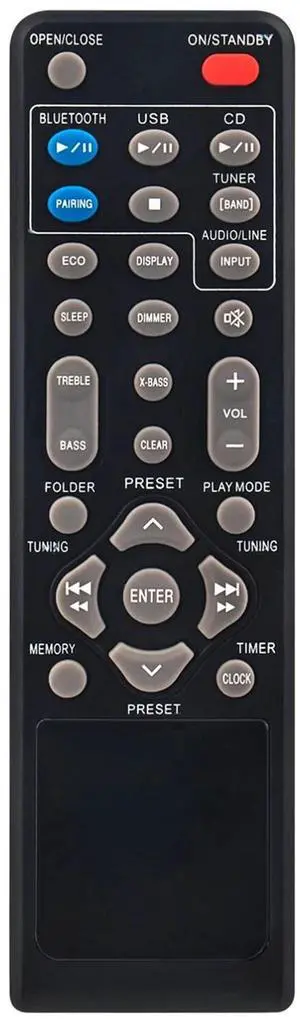 Tronovia Replace Remote Control for Sharp XL-HF102B XLHF102B Hi Fi Component System RRMCGA357AWSA