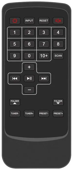Tronovia Replace Remote Control for Rockville RHB70 Compact Powered Speaker System