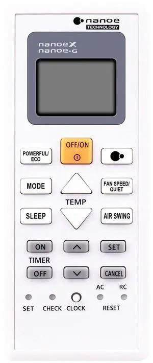 Tronovia Replace Remote Control for Panasonic Inverter Air Conditioner Remote A75C07360