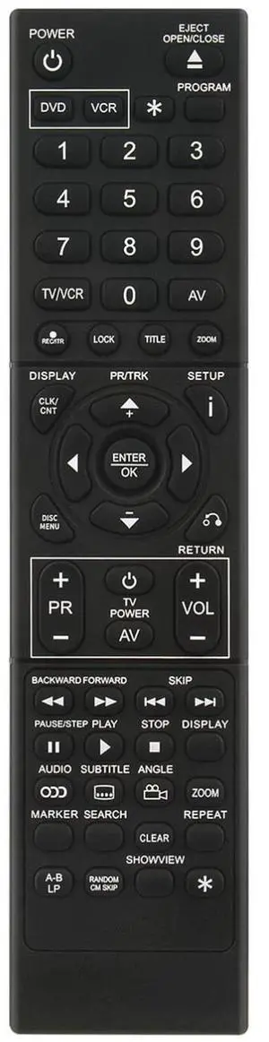Tronovia Replace Remote Control for LG DVD VCR Combo V290 V160 V280 V181 6711R1P104F 6711R1P104D