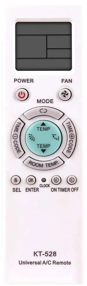 Tronovia Replace Remote Control for Hitachi/Midea/Sharp Air Conditioner KT-528 Universal AC