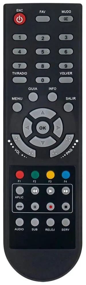 Tronovia Replace Remote Control for Konka Set-Top Box KSDT863-M KHDT875-CE