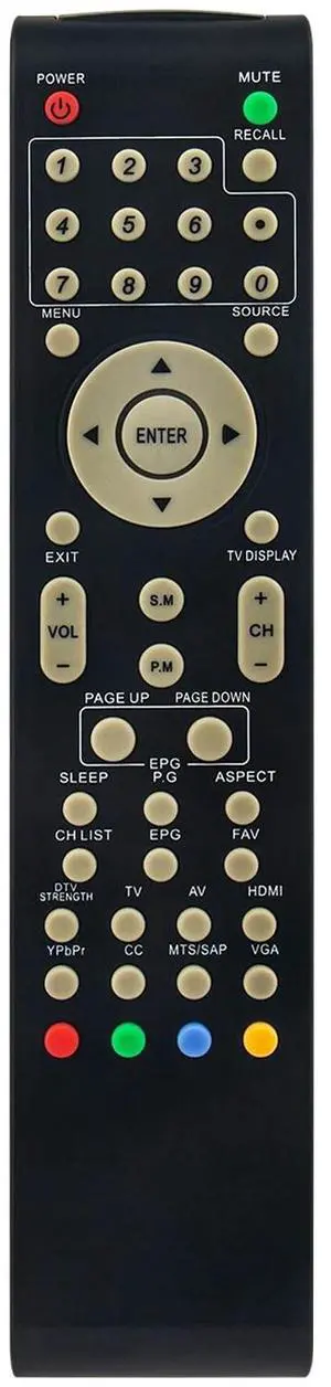Tronovia Replace Remote Control for Viore TV LC32VF56 LC32VH56 LC32VH56A LC32VH70 RC2010V
