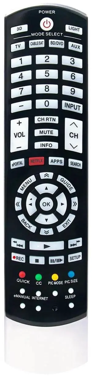 Tronovia Replace Remote Control for Toshiba TV 47L6200U 55L7200U 55L6200U 42L6200U CT-90395