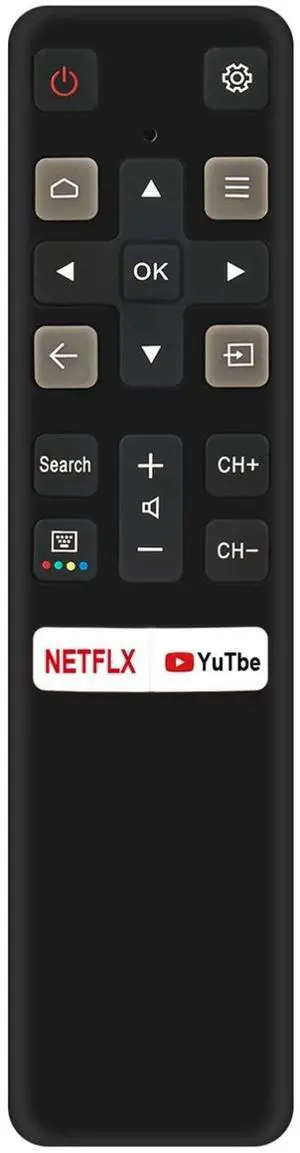 Tronovia Replace Remote Control for TCL TV 32S330 40S330 65Q637 43S434 55Q637 06-BTZNYY-SRC802V