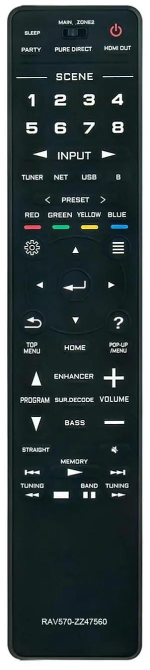 Tronovia Replace Remote Control for Yamaha Aventage RX-V685 RX-A880 RX-A780 AV Receiver RAV570