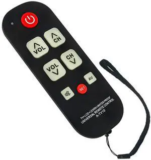 Tronovia Replace Remote Control for All TVs A-TV10 WP-U1434LA Big Button Universal Waterproof
