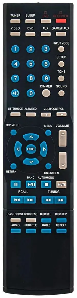 Tronovia Replace Remote Control for Kenwood A70168115 VR-209 VR-2090 VR-309 AV Receiver RC-R0919