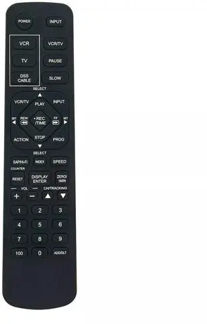 Tronovia Replace Remote Control for Panasonic VCR PV-8450 PV-8451 PV-8453 PV-8450-K VSQS1559