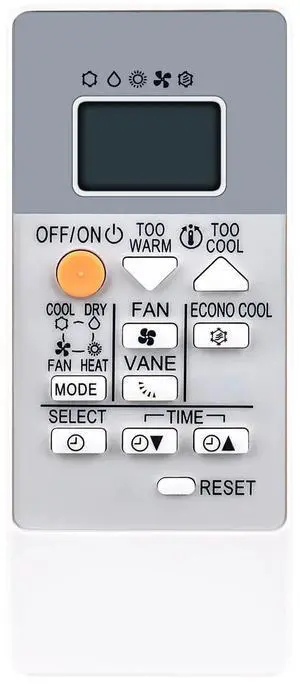 Tronovia Replace Remote Control for Mitsubishi AC A/C Unit MSZ-HR35VF MSZ-HR25VF MUZ-HR42VF RH18A