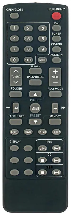Tronovia Replace Remote Control for Sharp DK-KP80P DK-KP80PH Stereo System RRMCGA273AWSA