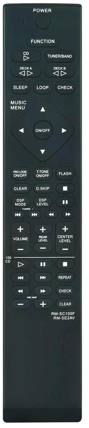 Tronovia Replace Remote Control for Sony Mini Hi-Fi Component System MHC-881 MHC-D7 RM-SC100F