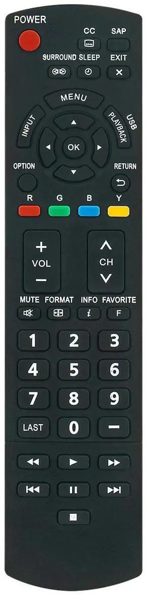 Tronovia Replace Remote Control for Panasonic Viera TV TC-L50EM5 TX-L50EM5 TC-50PU54 N2QAYB000806
