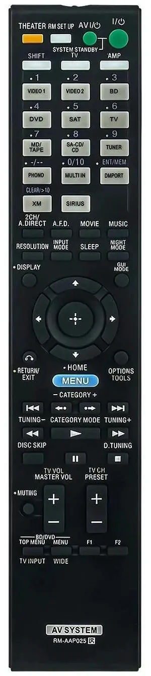 Tronovia Replace Remote Control for Sony AV Receiver STR-DA2400ES STR DA2400ES RM-AAP025