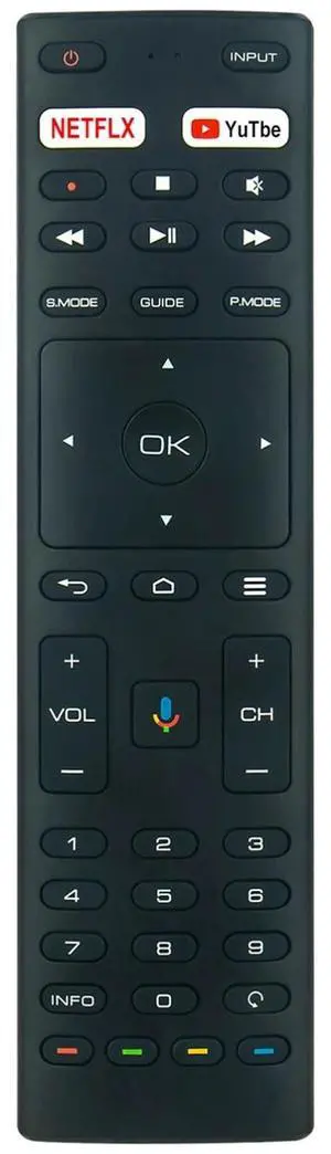Tronovia Replace Voice Remote Control for JVC/Konka Android TV RC-N2409 RM-C3369 RMC3329 RM-C3363