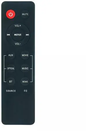 Tronovia Replace Remote Control for Nakamichi BF21 2.1-Channel Sound Bar