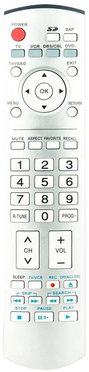 Tronovia Replace Remote Control for Panasonic TV EUR7737Z10 TH-37PX60U TH-42PX60U EUR7737Z20