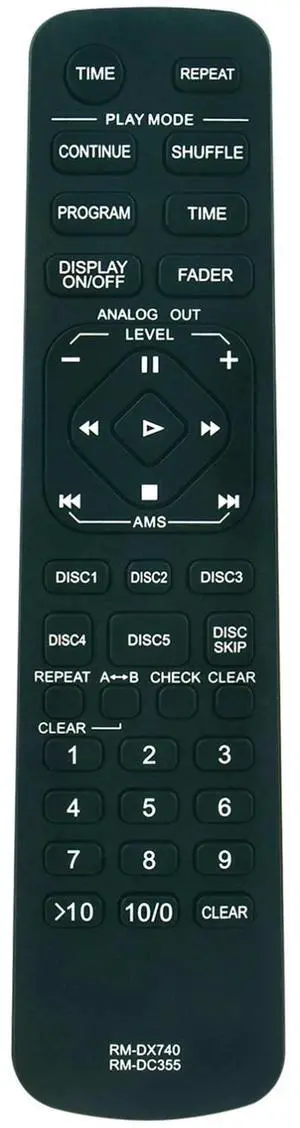 Tronovia Replace Remote Control for Sony Compact Player CDP-CE335 CDP-CE375 CDP-CE345 RM-DC355