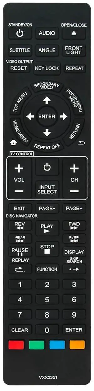 Tronovia Replace Remote Control for Pioneer Blu-ray Player BDP-330 BDP-333 BDP-120 BDP121 VXX3351