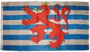 TRONOVIA 3x5 Ensign of Luxembourg Lion Flag 3'x5' Banner Brass Grommets Fade Resistant