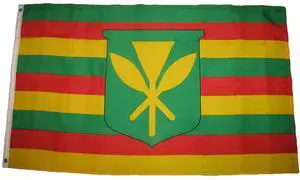 TRONOVIA Kanaka Maoli 3x5ft Flag Hawaii Historical Native Hawaiian 100D