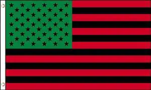 TRONOVIA 2X3 FT Afro American Flag African American Black Lives Matter US USA Red Green