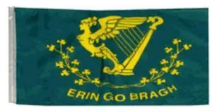 TRONOVIA 12x18 12"x18" Erin Go Bragh Irish Ireland Sleeve Flag Boat Car Garden 100D