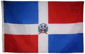 TRONOVIA 3x5 Dominican Republic Premium Quality Fade Resistant Flag Banner Grommets 100D