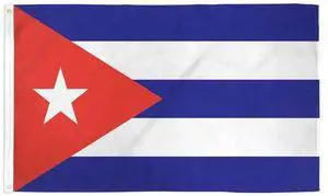 TRONOVIA CUBA 4'x6' HUGE 4x6 Feet Banner Flag Brass Grommets Extra Sewing Fly Side CUBAN