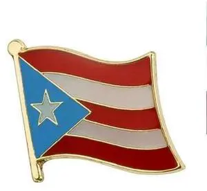 TRONOVIA PUERTO RICO FLAG PIN 0.5" Puerto Rican National Pride Lapel Tie Hat Pinback NEW