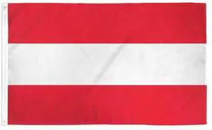 TRONOVIA 3x5 Osterreich Austria Austrian Flag 3'x5' Banner Brass Grommets fade resistant