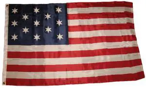 TRONOVIA Hopkinson's 1777 Flag 3x5 ft 6 Pt Star Revolutionary War USA US American Francis