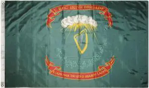 TRONOVIA 3x5 Ireland Irish 1st Regiment Irish Brigade Super-Poly Flag 3'x5' Banner 100D