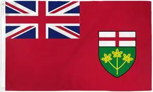 TRONOVIA Ontario 3x5ft Poly Flag International Ontarians Country 5X3 Flag of Ontario