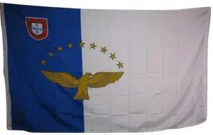 TRONOVIA 3x5 Azores Crest Eagle Stars Rough Tex Knitted Flag 3'x5' Banner Brass Grommets