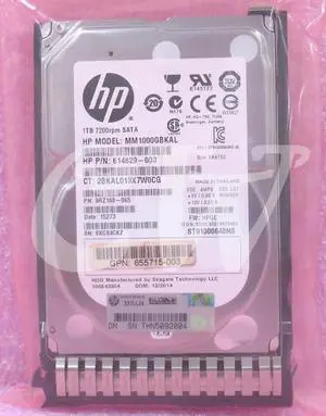 656108-001 655710-B21 HP 1TB 7.2K 6G MDL 2.5" SATA Hard Drive