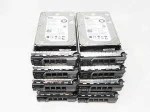 Lot of 10 NWCCG Dell ST6000NM0034 6TB 7.2K RPM 6Gb/s 3.5" SAS HDD Refurbished