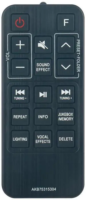 Tronovia Replace Remote Control for LG Soundbar Sound Bar Speaker System AKB75315304