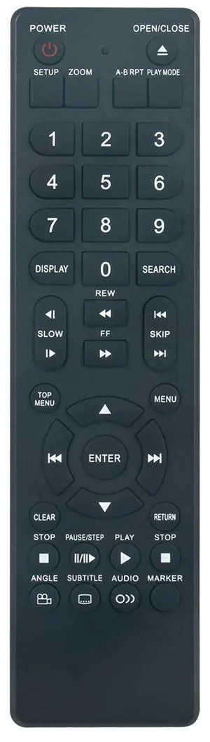 Tronovia Replace Remote Control for Toshiba DVD CD Player D-K750 D-K750SU SD-K750SU2