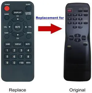 Tronovia Replace Remote Control for Sylvania/Emerson/Funai/ESA TV VCR DVD NE121UD EWC1301