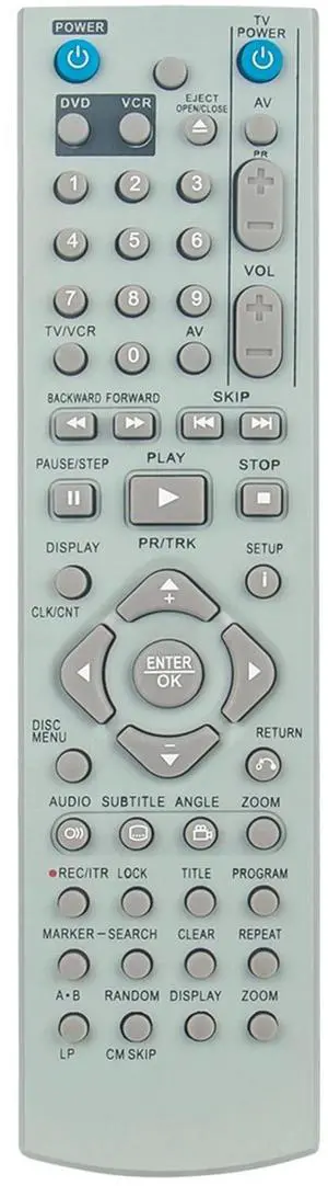 Tronovia Replace Remote Control for LG DVD PlayerVCR V180 V160 V181 V280 V271
