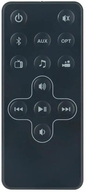 Tronovia Replace Remote Control for Onn ONA19SB002 2.0CH Mini Sound Bar Speaker